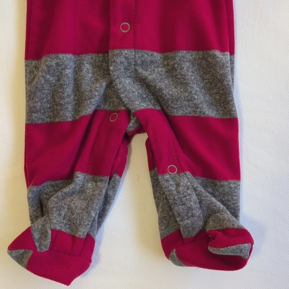 carter's 2-pack newborn winter fleece snap footie sleeper pajama bundle baby boy - Picture 9 of 10
